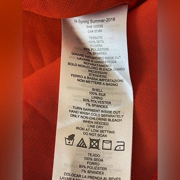 Armani Exchange100% Silk Shell Geometric Prints Cutout Tank top Size  Small - Picture 2 of 9